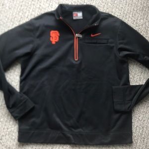 SF Giants 3/4 Zip up fleece sweater